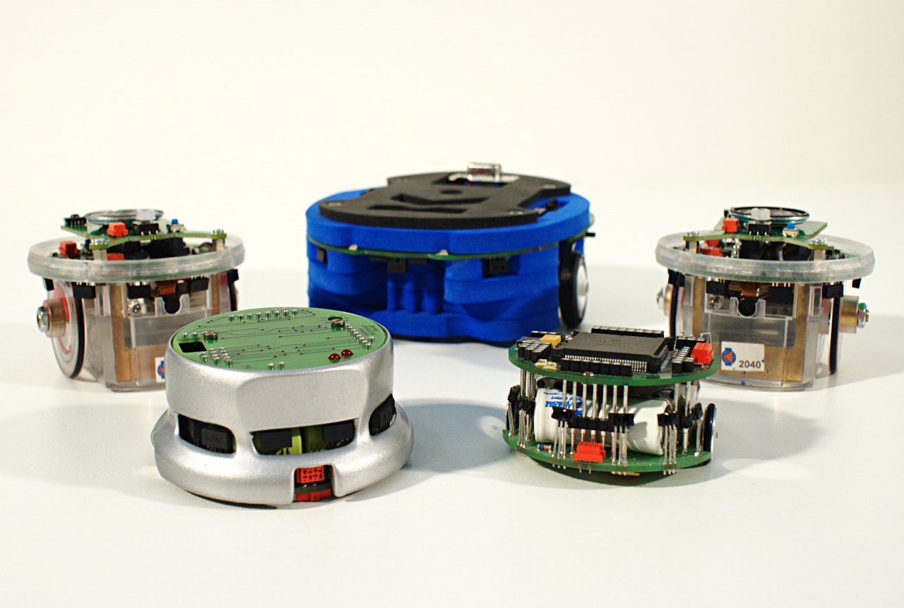 Examples of the mobile robots used in the robotics lab.